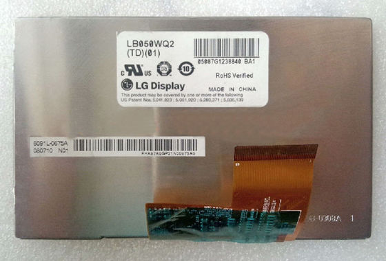 LB050WQ2-TD03 LG.Philips LCD 5,0&quot; 480×272 (RGB) EXHIBICIÓN INDUSTRIAL del LCD del ² de 400 cd/m