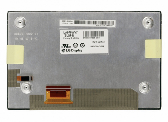 LA070WV7-SL02 LG Display 7&quot; 800 ((RGB) × 480 WVGA 133PPI 1000 cd/m2 Display LCD industrial