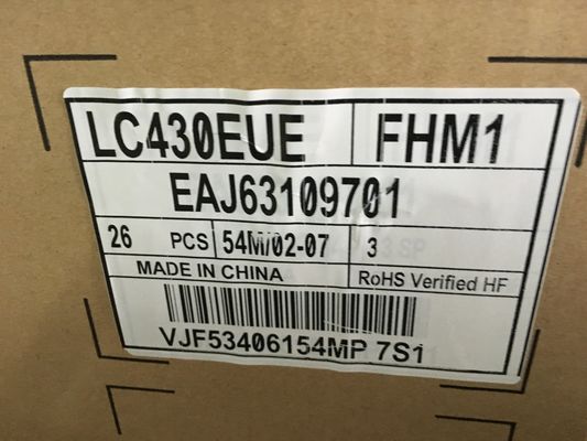 EXHIBICIÓN INDUSTRIAL del LCD del ² de ×1080 300 cd/m de LD430EUE-FHC1 LG Display 43&quot; 1920 (RGB)
