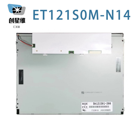 ET121S0M-N14 BOE 12.1&quot; 800 ((RGB) × 600, 400 cd/m2 80/80/65/75 Pantalla LCD industrial