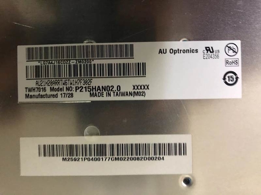 P215HAN02.0 AUO 21.5&quot; 1920 ((RGB) × 1080, 1500 (tipo)) ((cd/m2)) Pantalla LCD industrial