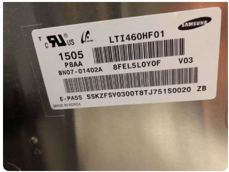 LTI460HF01 Samsung 46" 1920 ((RGB) × 1080, 2500 cd/m2 Pantalla LCD industrial