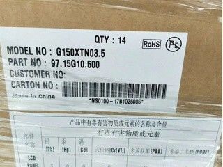 15 pulgadas uno-Si TFT LCD G150XTN03.5 con el conductor del LED diseñado para industrial