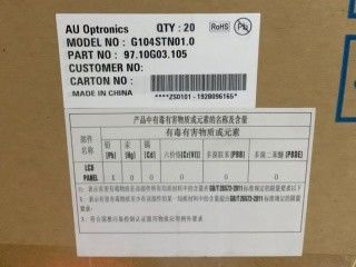 G104STN01.0 controlador LED de 10,4 pulgadas AUO pantalla TFT 80/80/60/70 (tipo.)