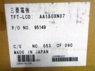 AA150XN07 4 Pcs CCFL TFT LCD de 15 pulgadas de pantalla TFT industrial 75/75/50/60 (tipo.)