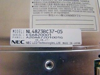 NL4823BC37-05 CCFL luz de fondo 7.0 INCH 480×234 NEC TFT LCD 157.5 ((H) ×90.5 ((V) mm