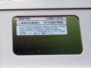 LQ084S3DG01 Ángulo de visión 80/80/45/80 8,4&quot; 800×600 SVGA 119PPI Panel LCD industrial