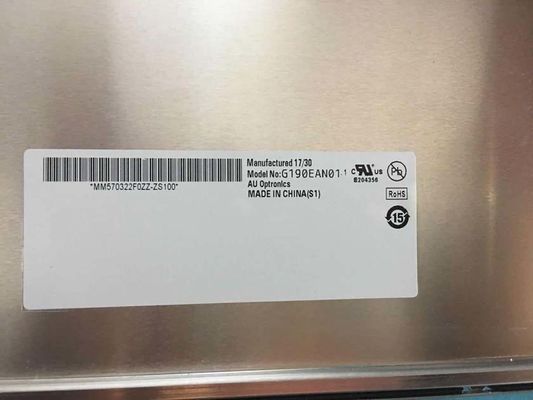 G190EAN01.2 19" 1300cd/m2 1280×1024 LVDS Monitor de LCD industrial