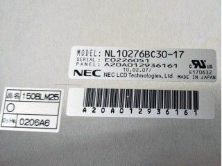 Exhibición NL10276BC30-17 UA-SFT 4 PCS CCFL de TFT de 15 pulgadas usada para industrial