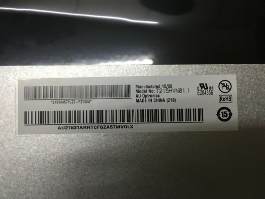 T215HVN01.1 21.5 pulgadas 250 cd/m2 A-Si TFT LCD para monitor de escritorio 89/89/89/89