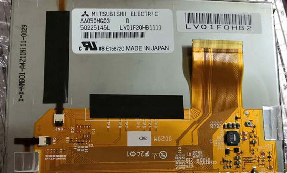 Temperatura de funcionamiento ×480 de AA050MG03 Mitsubish 5,0 inc. 800 (RGB): -30 ~ 80 EXHIBICIÓN INDUSTRIAL del ° 900cd/m2 LCD
