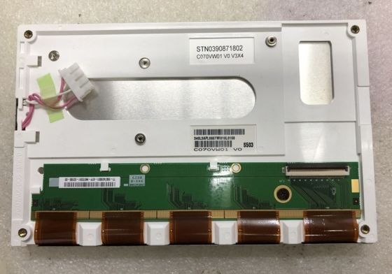 C070VW01 V0 AUO   Temporeros de funcionamiento de 7INCH 800×480RGB 650CD/M2 CCFL TTL.: -30 ~ EXHIBICIÓN INDUSTRIAL del LCD de 85 °C