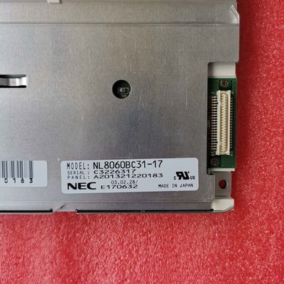 NL8060BC31-17 A MÁS TARDAR temporeros del almacenamiento de 12.1INCH 350CD/M2 LCM 800×600 800×600RGB CCFL TTL.: -20 ~ EXHIBICIÓN INDUSTRIAL del LCD de 60 °C