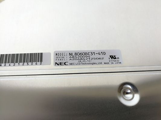 NL8060BC31-41D A MÁS TARDAR temperatura de funcionamiento de 12.1INCH 400CD/M2 LCM 800×600 800×600RGB CCFL LVDS: -20 ~ 70 °C LCD INDUSTRIAL