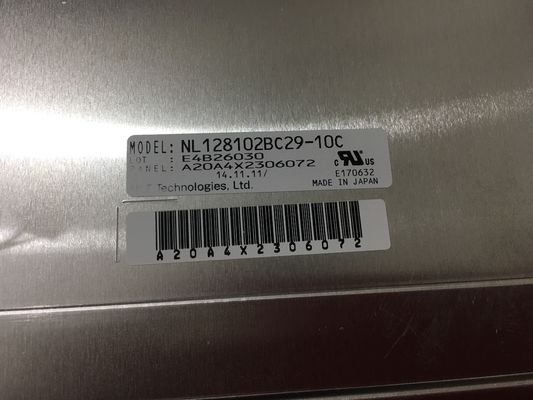 NL128102BC29-10C A MÁS TARDAR temporeros del almacenamiento de 19INCH 290CD/M2 LCM 1280×1024 1280×1024RGB CCFL LVDS.: -20 ~ DISP INDUSTRIAL del LCD de 60 °C