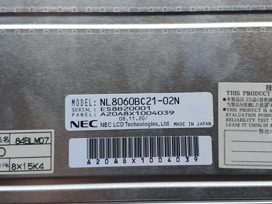 El panel NL8060BC21-02N del NEC TFT de LCM 800×600RGB 400CD/M2 CCFL LVDS