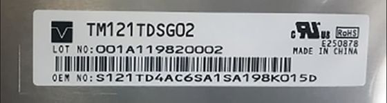 EXHIBICIÓN INDUSTRIAL del LCD del ² de la pulgada 1204×768 450 cd/m de TM121TDSG02 TIANMA 12,1