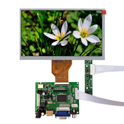 AT070TN92 cd/m de Innolux 7,0&quot; 800 (RGB) EXHIBICIÓN INDUSTRIAL del LCD del ² de ×480 250