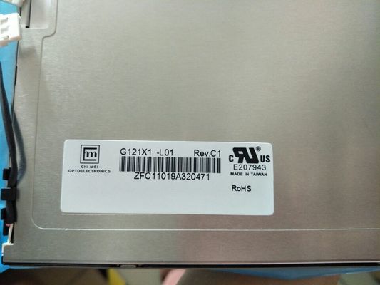 G121X1-L01 CMO 12,1” 1024 (RGB) EXHIBICIONES INDUSTRIALES del LCD del ² de ×768 450 cd/m