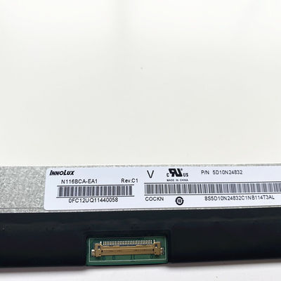 N116BCA-EA1 Innolux 11,6” 1366 (RGB) EXHIBICIONES INDUSTRIALES del LCD del ² de ×768 250 cd/m