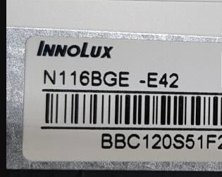 N116BGE-E42 Innolux 11,6” 1366 (RGB) EXHIBICIONES INDUSTRIALES del LCD del ² de ×768 220 cd/m