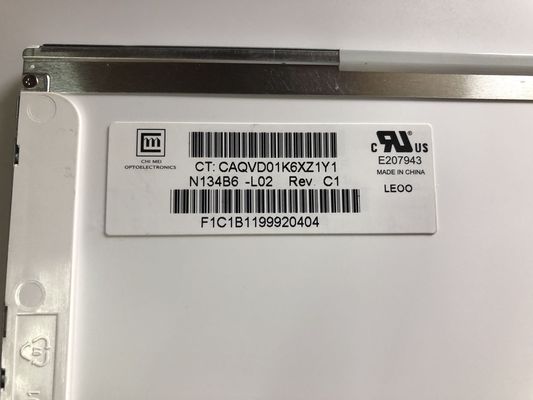 N134B6-L02 CMO 13,4” 1366 (RGB) EXHIBICIONES INDUSTRIALES del LCD del ² de ×768 220 cd/m
