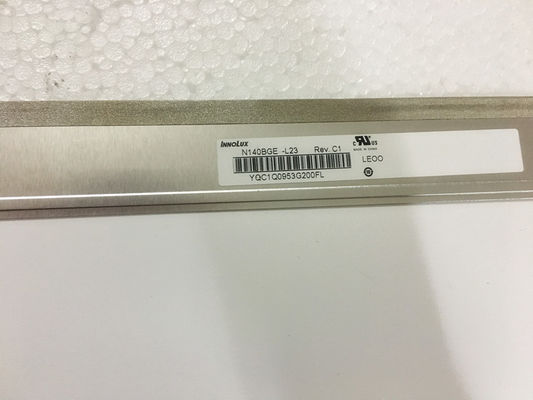 N140BGE-L23 INNOLUX 14,0” 1366 (RGB) EXHIBICIONES INDUSTRIALES del LCD del ² de ×768 200 cd/m