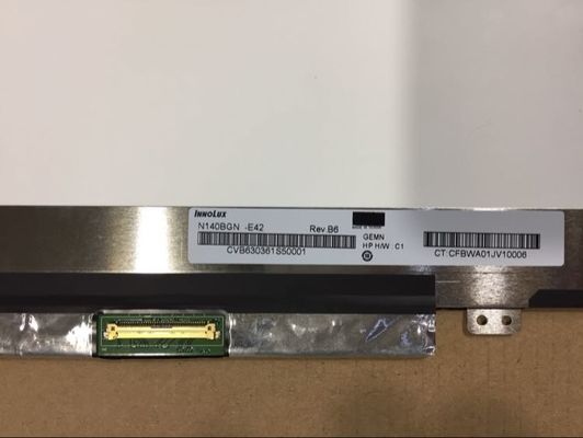N140BGN-E42 INNOLUX 14,0” 1366 (RGB) EXHIBICIONES INDUSTRIALES del LCD del ² de ×768 220 cd/m
