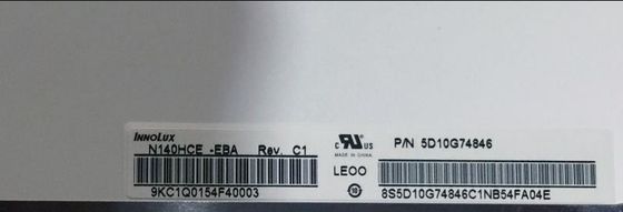 N140HCE-EBA INNOLUX 14,0” 1920 (RGB) EXHIBICIONES INDUSTRIALES del LCD del ² de ×1080 220 cd/m