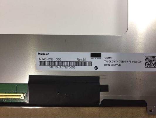 N140HCE-G52 INNOLUX 14,0” 1920 (RGB) EXHIBICIONES INDUSTRIALES del LCD del ² de ×1080 300 cd/m