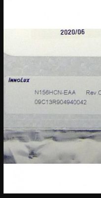 N156HCN-EAA Innolux 15,6” 1920 (RGB) EXHIBICIONES INDUSTRIALES del LCD del ² de ×1080 250 cd/m