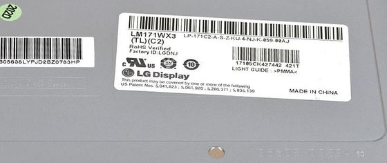 LM171WX3-TLC2 LG Display 17,1” 1440 (RGB) EXHIBICIONES INDUSTRIALES del LCD del ² de ×900 250 cd/m