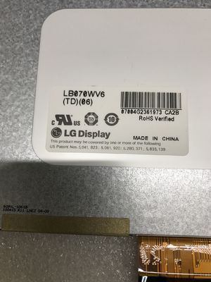 Cd/m de LB070WV6-TD06 LG Display 7,0&quot; 800 (RGB) EXHIBICIÓN INDUSTRIAL del LCD del ² de ×480 350