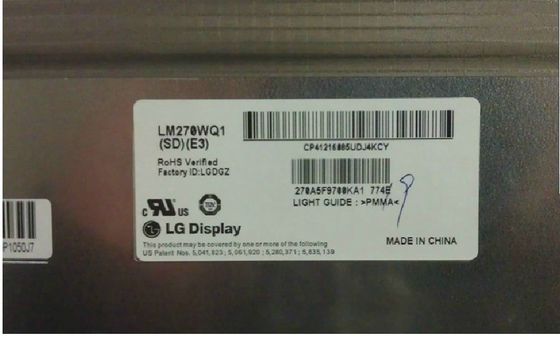 LM270WQ1-SDB3 LG Display 27,0&quot; EXHIBICIÓN INDUSTRIAL de 2560×1440 420cd/m2 LCD