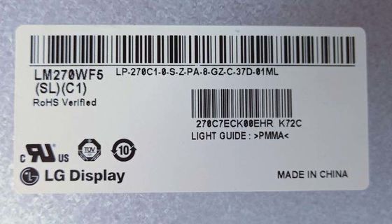 81PPI 27.0&quot; 1920x1080 300cd/m2 Panel LCD cuadrado LM270WF5-SLB1 89/89/89/89 (tipo.)