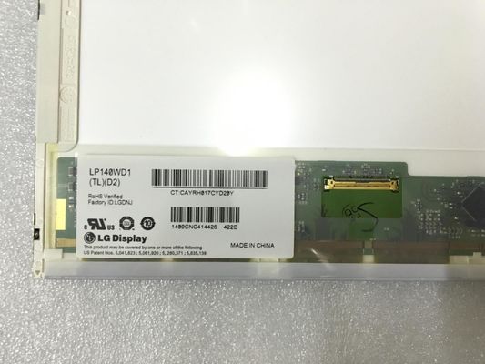LP140WD1-TLD2 14.0&quot; 1600x900 Panel de LCD industrial 200cd/m2 89/89/89/89 (tipo.)