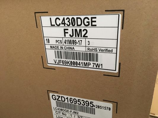 LC430DGE-FJM2 LG Display 43&quot; EXHIBICIÓN INDUSTRIAL de 3840×2160 390cd/m2 LCD