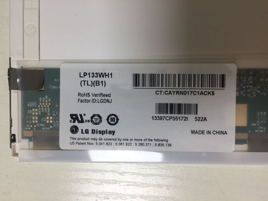 LP133WH1-TLB1 LG DisplayL 13,3” 1366 (RGB) EXHIBICIONES INDUSTRIALES 118PPI del LCD del ² de ×768 300 cd/m