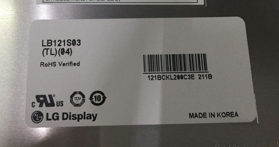LB121S03-TD02 12.1 pulgadas 800x600 82PPI Tft pantalla LCD 250cd/M2 LG.