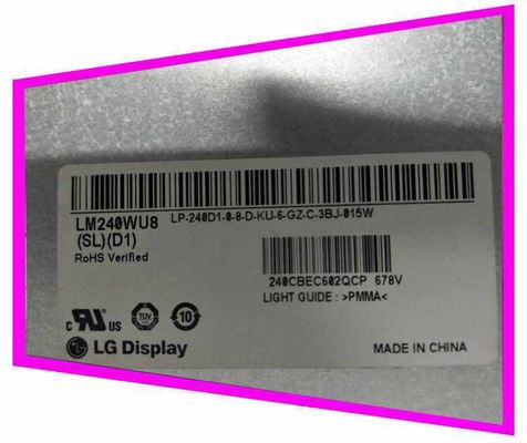 EXHIBICIÓN INDUSTRIAL del LCD del ² de ×1200 300 cd/m de LM240WU8-SLD1 LG Display 24,0&quot; 1920 (RGB)