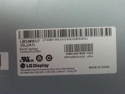 1920×1200 400cd/m2 Cuadrado Tft Display 94PPI LM240WU7-SLB3 89/89/89/89 (tipo.)
