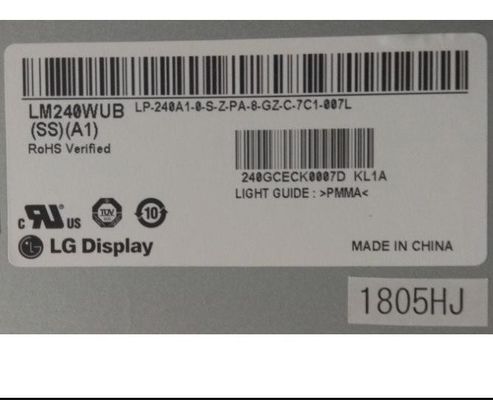 EXHIBICIÓN INDUSTRIAL del LCD del ² de ×1200 350 cd/m de LM240WUB-SSA1 LG Display 24,0&quot; 1920 (RGB)