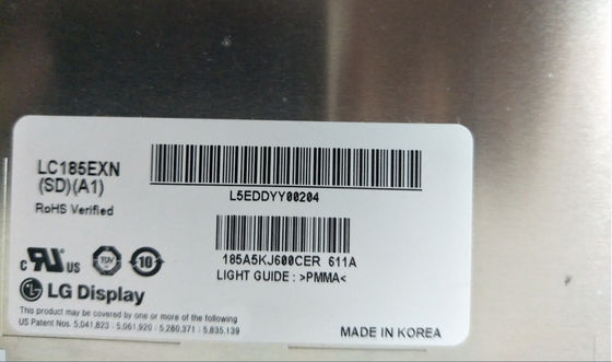 LC185EXN-SDA1 LG Display 18,5” 1366 (RGB) EXHIBICIONES INDUSTRIALES del LCD del ² de ×768 250 cd/m