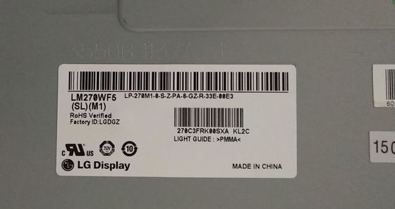 EXHIBICIÓN INDUSTRIAL del LCD del ² de ×1080 250 cd/m de LM270WF5-SLM4 LG Display 27,0&quot; 1920 (RGB)