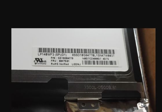 pantalla LP140WF3-SPD1 1920×1080 de Tft del cuadrado 157PPI de 300cd/m2 el 14.0in