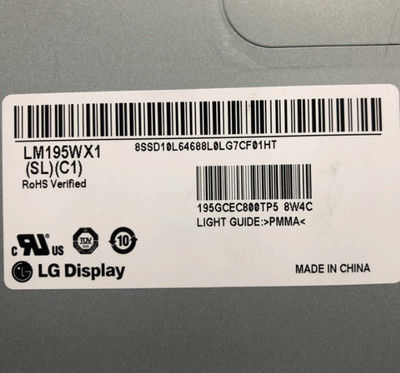 LM195WX1-SLC1 LG Display 19,5” 1440 (RGB) EXHIBICIONES INDUSTRIALES del LCD del ² de ×900 250 cd/m