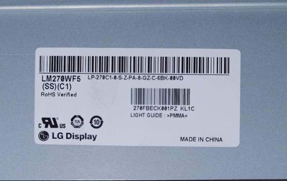 EXHIBICIÓN INDUSTRIAL del LCD del ² de ×1080 250 cd/m de LM270WF5-SSC1 LG Display 27,0&quot; 1920 (RGB)