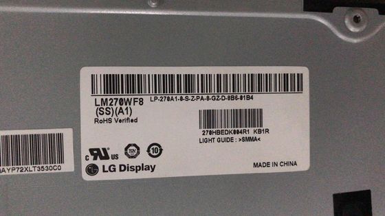 250 cd/m2 81PPI Panel LCD WLED 27.0" LM270WF7-SSD1 LG Display 89/89/89/89 (tipo.)