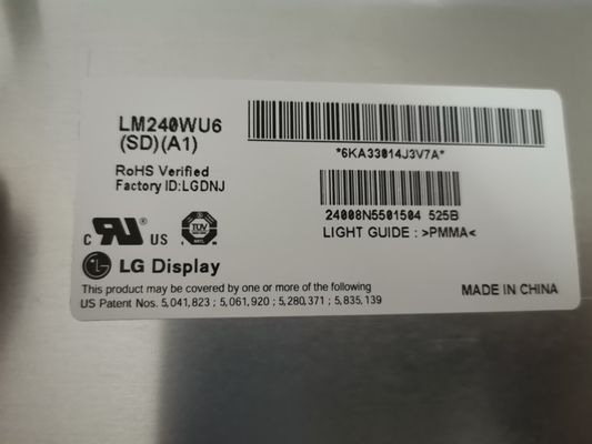 WUXGA 94PPI 320cd/m2 Panel LCD TFT de 24,0&quot; LM240WU6-SDA1 89/89/89/89 (tipo) (CR≥10)
