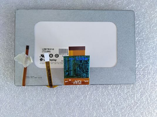 7.0" 800×480 350cd/M2 134PPI Pantalla Tft cuadrada LB070WV6-TD08 65/65/50/60 (tipo.)